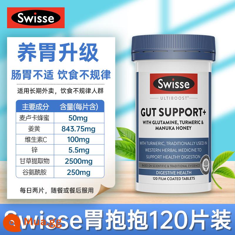 Úc swisse dưỡng dạ dày viên nhai bột dưỡng dạ dày mật ong Manuka thực phẩm nuôi dưỡng dạ dày sản phẩm chăm sóc sức khỏe - [Phiên bản nâng cấp Nuôi dưỡng Dạ dày] Viên hỗ trợ tiêu hóa SW Stomach Hold 120 viên