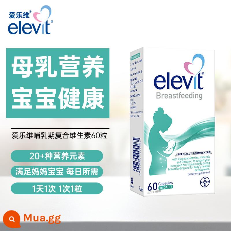 Elevit phiên bản Úc Vitamin tổng hợp cho bà bầu dha vàng đặc biệt chứa lutein dha thai kỳ - [20+ dưỡng chất] Vitamin tổng hợp cho con bú 60 viên