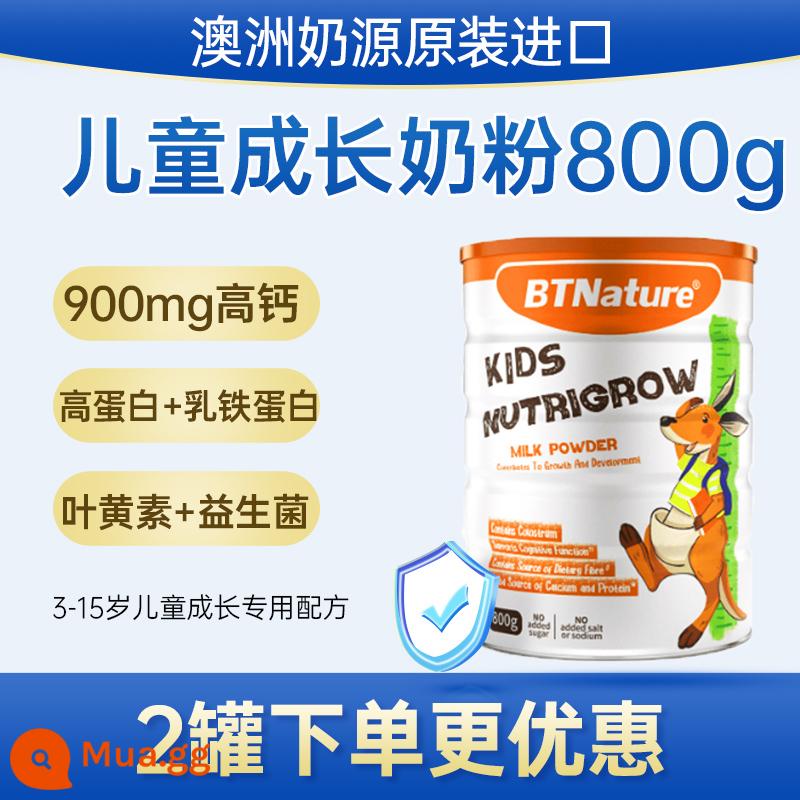 Blue Fat Man Sữa bột nguyên kem tách béo BTN nhập khẩu Canxi cao Sinh viên Phụ nữ trưởng thành Trung niên và Người cao tuổi Trang web chính thức Cửa hàng Flagship - [Cân bằng dinh dưỡng cho phát triển toàn diện] Sữa bột tăng trưởng cho trẻ 3-15 tuổi 800g