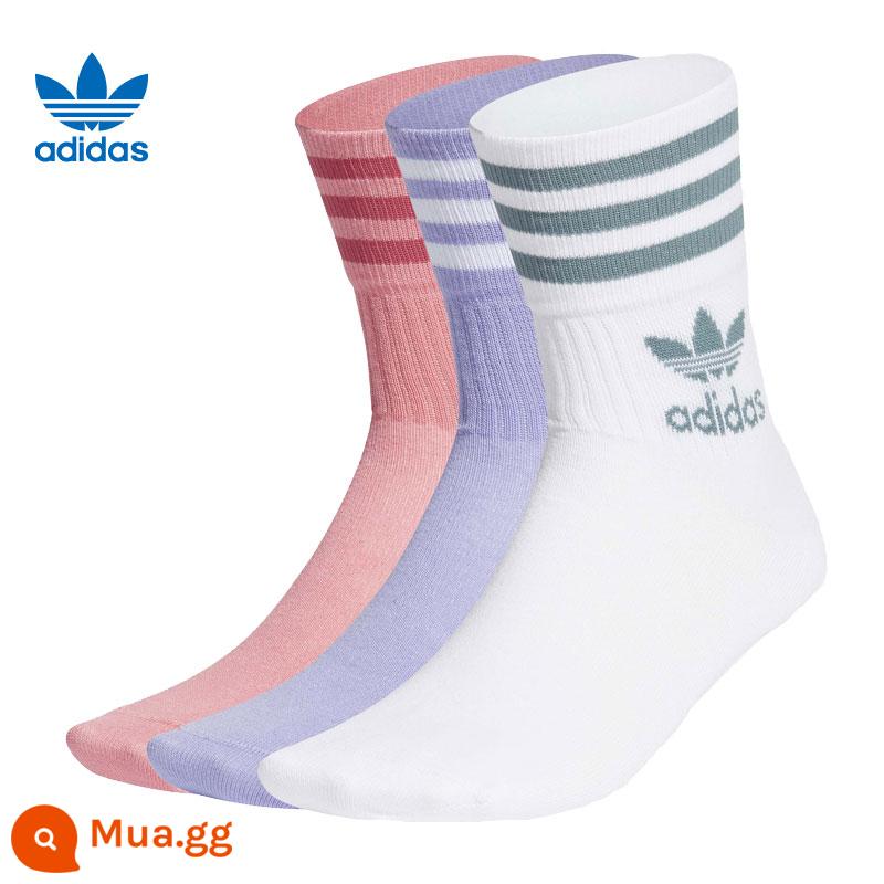 Vớ Adidasadidas, vớ bóng rổ, vớ thể thao, vớ cỏ ba lá nam, vớ trẻ em - [Clover]GN3080 ba cặp