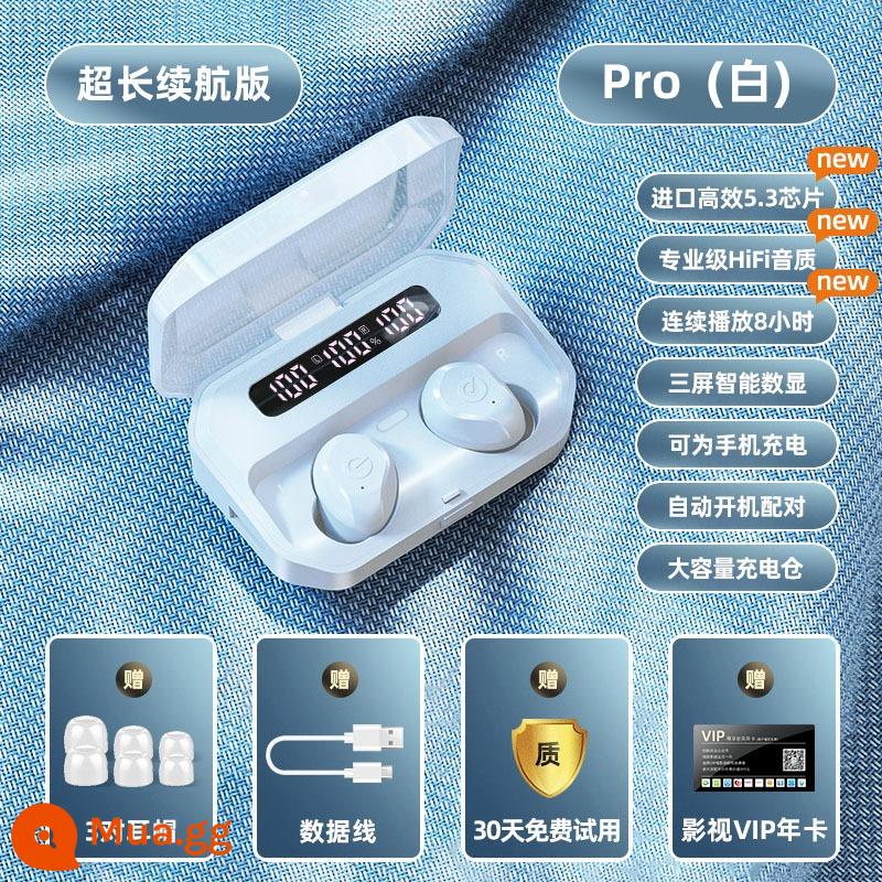 Thích hợp cho Sony Tai nghe bluetooth không dây Sony 2022 new sleep side sleep chuyên dụng ngủ không đau tai chống ồn cao cấp chất lượng âm thanh siêu tốt mini nam nữ typec sạc đa năng - Màu trắng ngà (Phiên bản hàng đầu★Cuộc gọi hai tai★Màn hình kỹ thuật số LED)