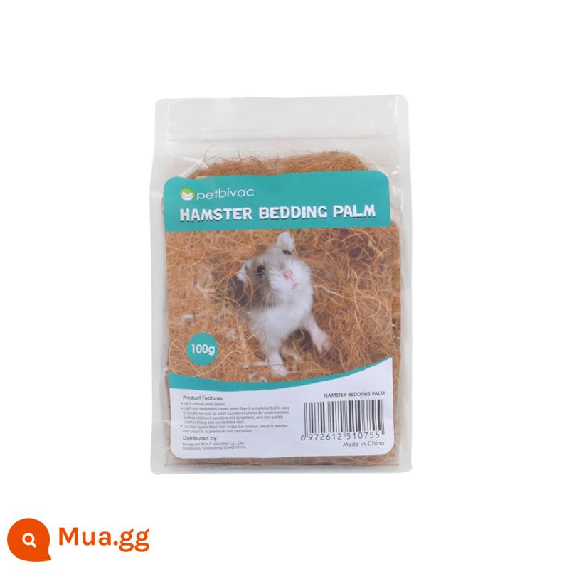 Hamster Tơ Dừa Tự Nhiên Chăn Ga Gối Gấu Vàng Tổ Đào Thảm Chuột Lang Trốn Tránh Khử Mùi Cảnh Quan Trang Trí Vật Dụng - 1 gói (100g dừa vụn)