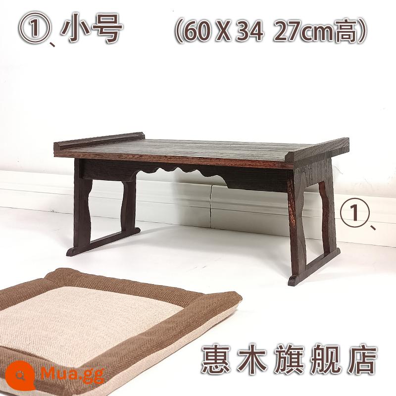 Bàn nhỏ cổ bằng gỗ nguyên khối bàn thấp kang bàn gấp bàn thấp Trung Quốc tatami bàn cà phê bàn ​​trà cửa sổ lồi bàn nhỏ - bé nhỏ