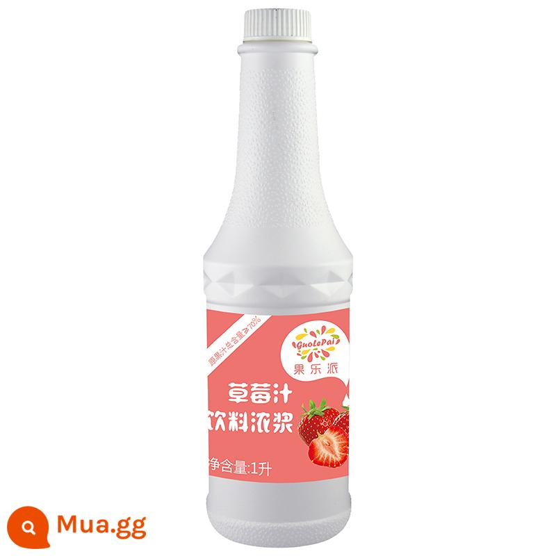 Bột đặc uống sữa chua đa năng Guolepai 1000ml có thể pha chế cho nhiều loại đồ uống đặc biệt đồ uống ngon - hương dâu