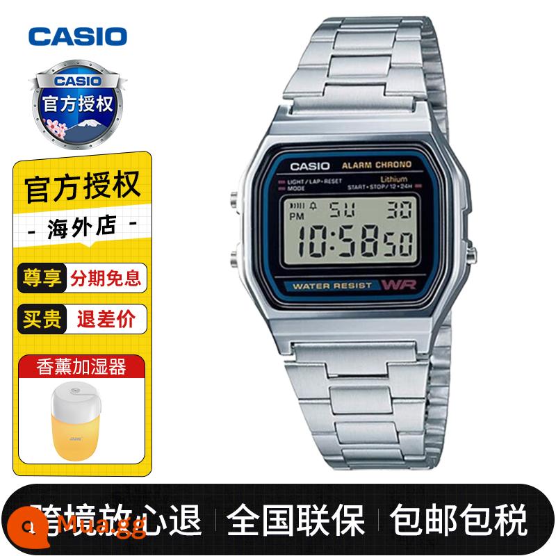 Đồng hồ casio mặt vuông nhỏ nam gshock sinh viên thể thao điện tử thủy triều chống nước đồng hồ nam nữ ae-1200whd - Máy tạo ẩm miễn phí A158WA-1DF