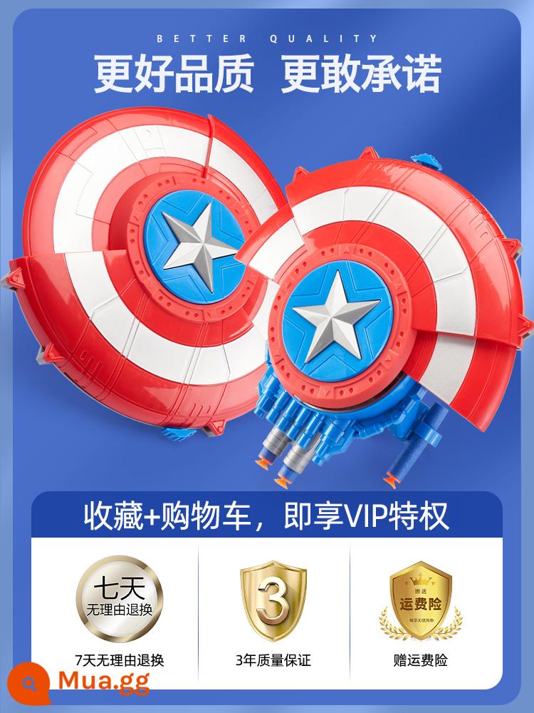 Khiên Captain America bệ phóng đạn mềm cậu bé súng đạn mềm quà tặng đồ chơi cho trẻ em trên 6 tuổi - [Đảm bảo] Trả lại và trao đổi miễn phí trong vòng 7 ngày❤Bảo hành 3 năm❤Bảo hiểm vận chuyển miễn phí