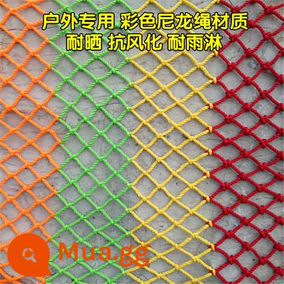 3M X 6M Xây Dựng Lưới An Toàn Lưới Chống Rơi Nylon Ban Công Lưới Bảo Vệ Chống Cháy Dây Cầu Thang Trẻ Em chống Rơi Miễn Phí Vận Chuyển - Lưới nylon màu 10 cm (kích thước tùy chỉnh)