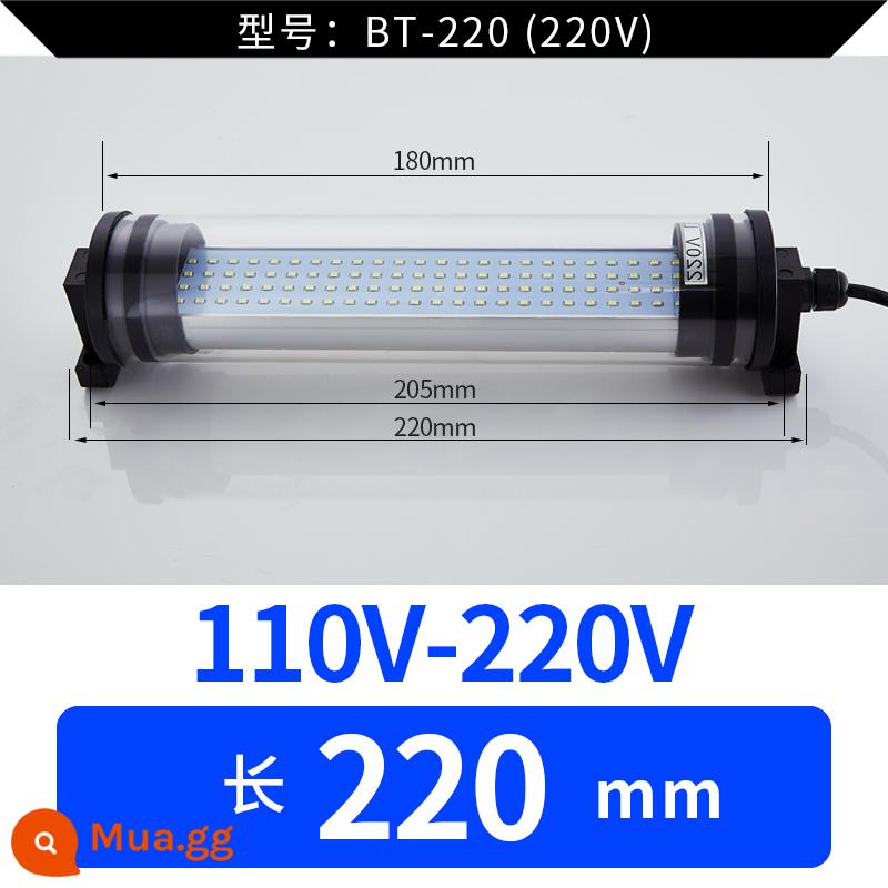 Đèn Led Máy Công Cụ Đèn Làm Việc Máy Tiện CNC Đèn Tiết Kiệm Năng Lượng Dạng Ống Đèn Huỳnh Quang 24 Đèn Chiếu Sáng Chống Dầu Chống Thấm Nước 220V - 220mm220V