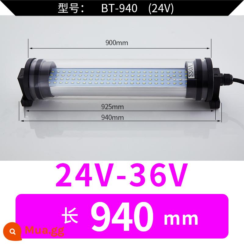 Đèn Led Máy Công Cụ Đèn Làm Việc Máy Tiện CNC Đèn Tiết Kiệm Năng Lượng Dạng Ống Đèn Huỳnh Quang 24 Đèn Chiếu Sáng Chống Dầu Chống Thấm Nước 220V - 940mm24V