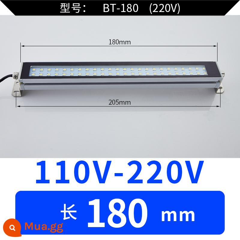 Đèn LED Máy Công Cụ Đèn Làm Việc CNC Máy Tiện CNC Chống Cháy Nổ Đèn Vuông Đèn Tiết Kiệm Năng Lượng 220V Đèn Chiếu Sáng Dầu Chống Thấm Nước 24 - dài 180mm 220v