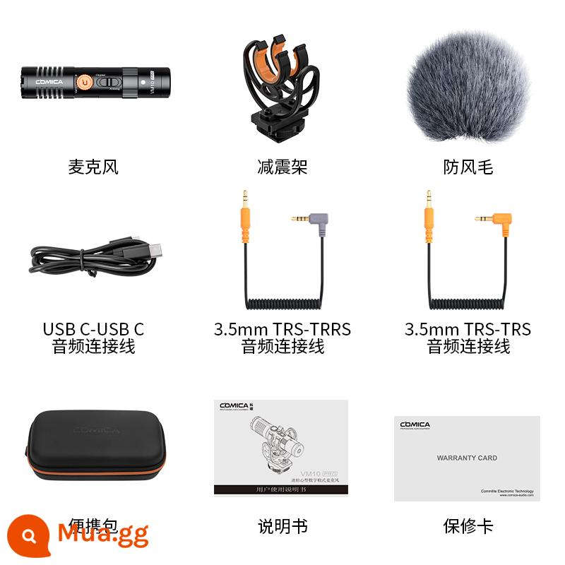 Kemai COMICA VM10 PRO micro định hướng camera phỏng vấn điện thoại di động loại súng giảm tiếng ồn micro đài phát thanh - [VM10 PRO＜Gói mặc định＞]Camera Máy tính Điện thoại Android