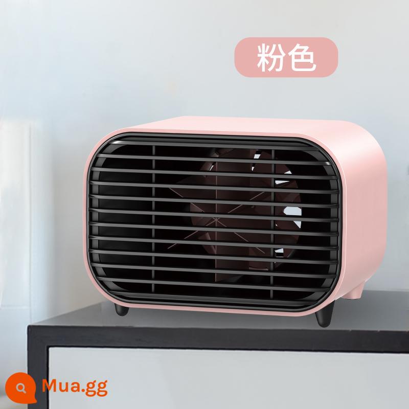 Máy Sưởi Quạt Máy Di Động Để Bàn Nhỏ Mini Tốc Độ Nhiệt Tiết Kiệm Năng Lượng Tắt Tiếng Văn Phòng Ký Túc Xá Mùa Đông Hiện Vật - [Dream Pink] Máy sưởi vuông