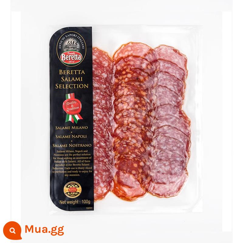 Beretta Spanish Serrano giăm bông cắt lát bánh sandwich ăn liền ăn liền ăn sống và sấy khô 120g*2 - Đĩa ăn nhẹ xúc xích Ý 100g*1 túi