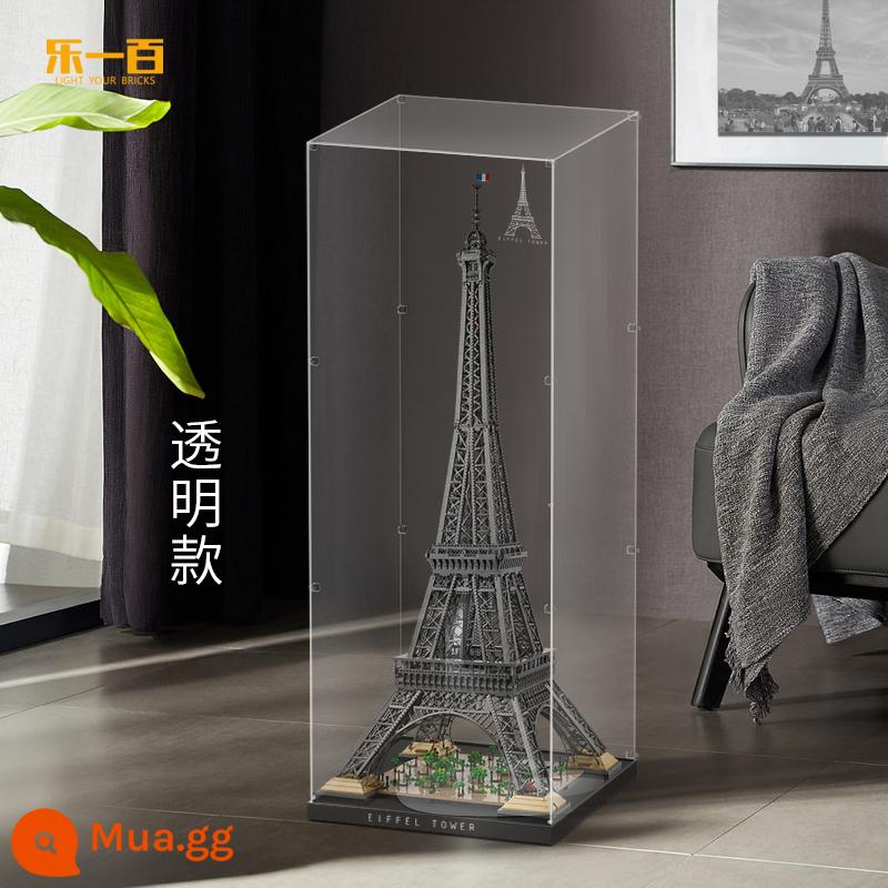 LYB thích hợp cho Lego 10307 Paris Tháp Eiffel hộp trưng bày acrylic trong suốt đèn LED DIY - Phiên bản A hoàn toàn trong suốt (dày 4MM)