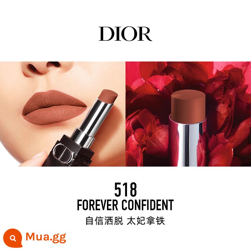 [Quà tặng năm mới] Dior Dior Lieyan Blue Star Lock Color Lip Glaze 999 626 720 Makeup Lipstick - [Son môi] 518 Toffee Latte tự tin và dễ dàng