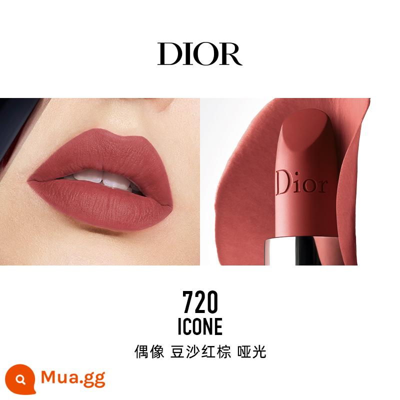 [Chữ độ nét cao] Son môi vàng xanh Dior Dior Lieyan màu mới #735#999#720 nhung - [Phong cách tương tự Reba] 720 Idol Bột đậu đỏ lì