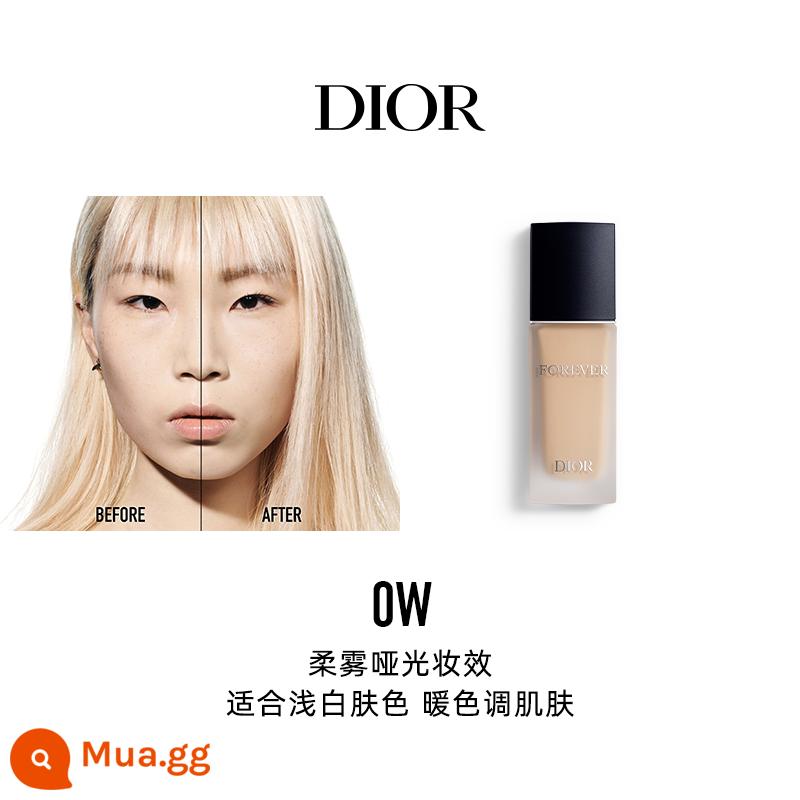 [Quà tặng ngày lễ] Kem nền dạng lỏng khóa trang điểm thế hệ mới Dior Dior lì cho da dầu giữ lớp trang điểm mà không cần cọ trang điểm - Soft Mist Matte No. 0W ( tone da trắng sáng, tông mềm và ấm)