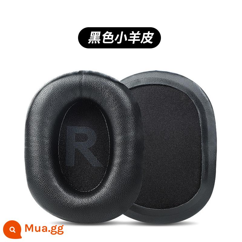 Thích hợp cho Razer Vỏ tai nghe Razer North Sea Monster Vỏ tai nghe V2 Vỏ tai nghe V2pro Phiên bản chuyên nghiệp Vỏ tai nghe V3pro Vỏ tai nghe V3X Earmuff V3X Thay thế vỏ chùm đầu trò chơi không dây gắn trên đầu - [Razer V3X] Cặp ốp tai nghe in hình da cừu đen [giống gprox]