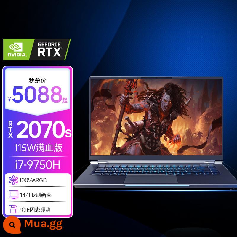 Bản full máu RTX3060 card đồ họa Nvidia 2022 máy tính xách tay chơi game Intel Core i5 mới 144Hz hiệu năng cao Card màn hình độc lập Ares 6G chơi game cấu hình cao thiết kế ăn gà dựng hình - [Toàn máu RTX2070s] Ray tracing 8G + i7-9750H + chổi cao 144Hz