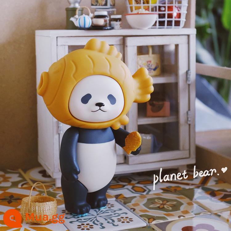 Stick thủy triều chơi PLANETBEAR nghiêm túc thiền định lớn PANPAN sea bream mô hình gấu trúc thủy triều chơi quà tặng - Taiyaki Panda màu gốc