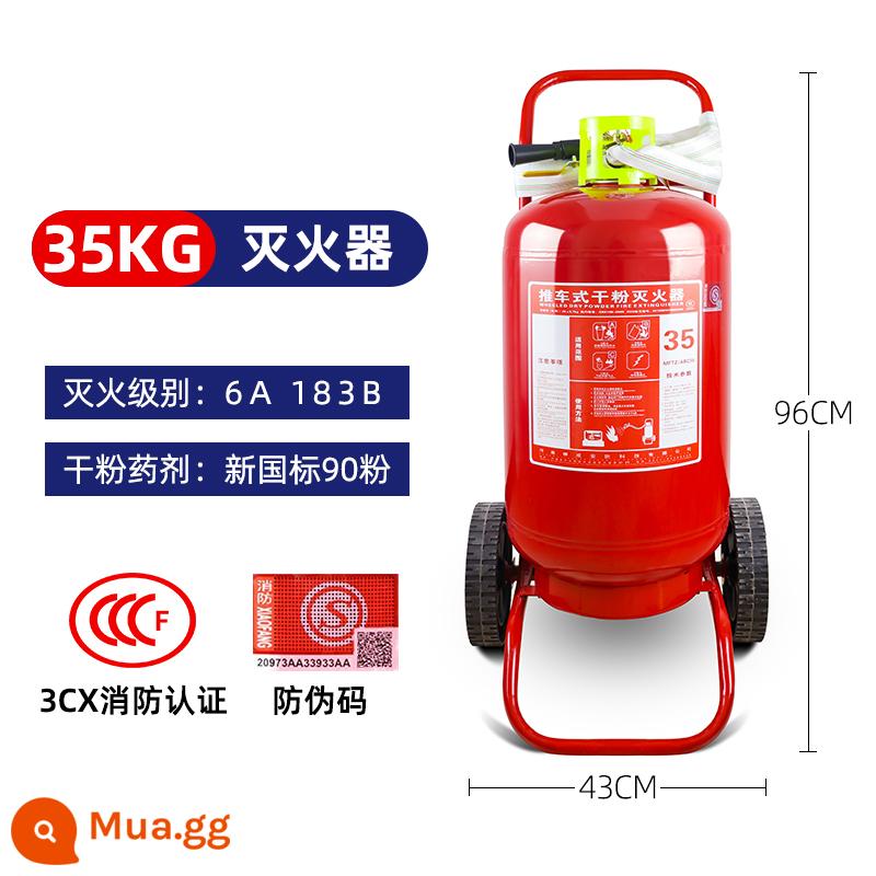 Shop chuẩn quốc gia có bình chữa cháy xách tay bột khô 4kg tại nhà shop có xe hơi xe hơi riêng - [Bình chữa cháy xe đẩy 35kg]