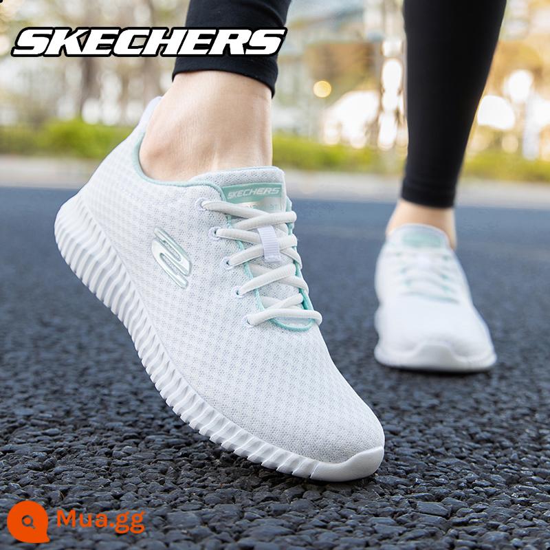 Skechers SKECHERS nam sneakers giày trắng chính thức soái hạm Store xác thực lưới trắng giày chạy bộ nam - [Mẫu dành cho nữ, nhỏ hơn một cỡ] Trắng 8730031