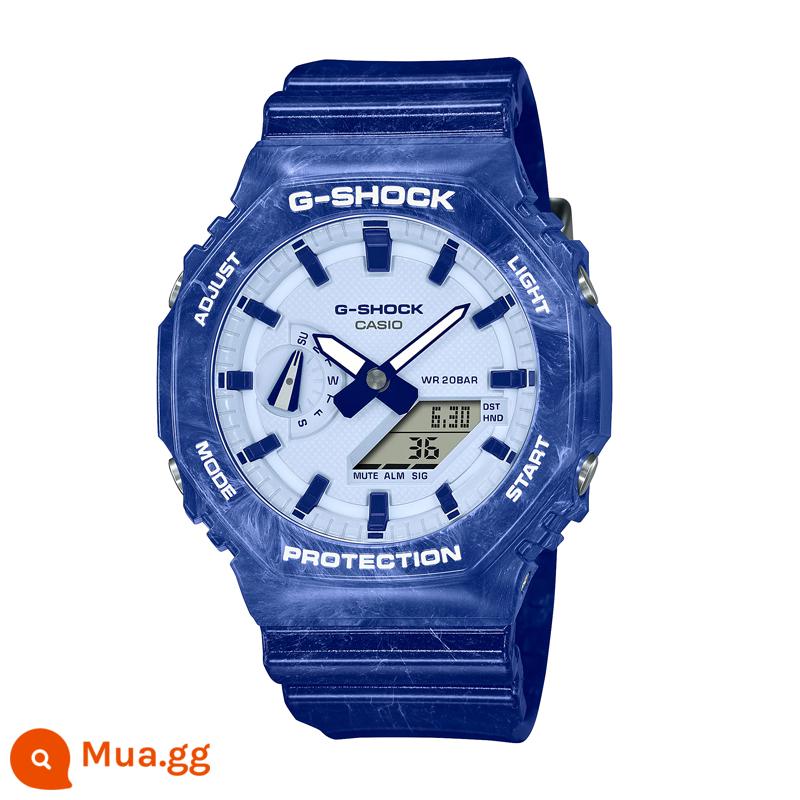 Đồng hồ CASIO Farm Oak G-SHOCK Nam sợi carbon hình bát giác GA-2100-1A1/2110ET-8A - GA-2100BWP-2A