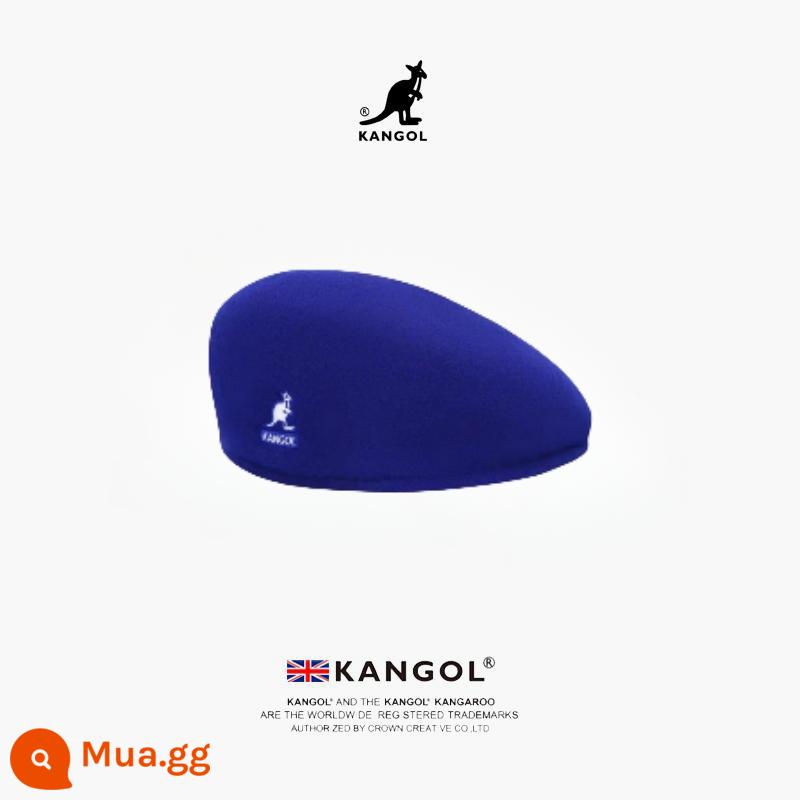 [Chính hãng chính thức] Mũ nồi kangaroo KANGOL Tropic 504 xu hướng thu đông nam nữ cùng kiểu mũ len - Màu xanh [Len] Tóc thẳng điểm