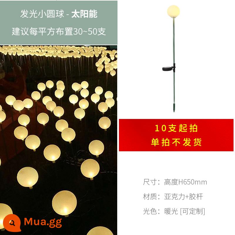 Đèn LED Năng Lượng Mặt Trời Phát Quang Tai Lúa Mì Đèn Sậy Công Viên Ngoài Trời Trang Trí Sân Vườn Cảnh Quan Đèn Chiếu Sáng Sợi Quang Pampas Cỏ Đèn - Quả bóng nhỏ phát sáng (loại năng lượng mặt trời)