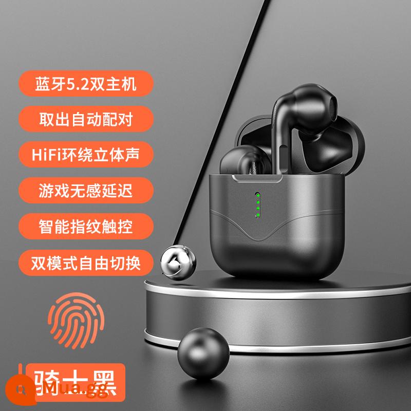 Tai nghe bluetooth true wireless 2022 mới dành cho nam và nữ chất lượng âm thanh bán trong tai hai tai chất lượng cao siêu thoải mái - Knight Black [Không có cảm giác game bị trễ + âm thanh vòm HiFi + kết nối tức thì sau khi mở nắp]