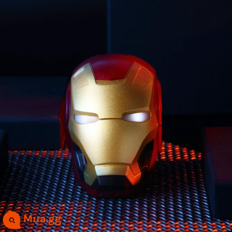 Bumblebee Bluetooth loa không dây âm thanh không dây di động mini hàng tháng Battium Battium Chất lượng âm thanh cao Khối lượng lớn - Iron Man Red (không hỗ trợ trên máy tính)