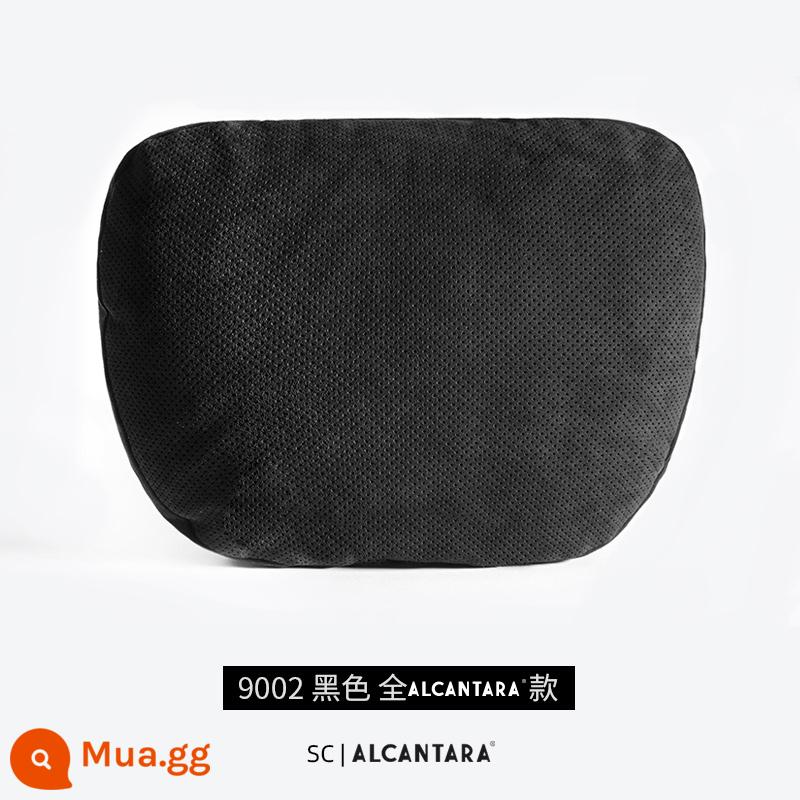 SC | Alcantara Mercedes-Maybach BMW Tesla Gối Ô Tô Bảo Vệ Cổ Trong Ô Tô - 9002 ANTHRACITE màu đen, đục lỗ, buộc ngang, đơn (tất cả Alcantara)