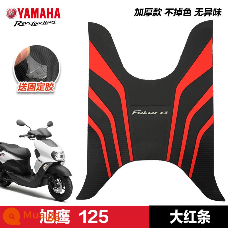 Yamaha Saiying GT Fuxi Patrol Eagle Asahi Eagle Fuying Qiaoge i125 miếng đệm chân sửa đổi phụ kiện miếng đệm chân xe tay ga - Xuying 125—dải đỏ lớn