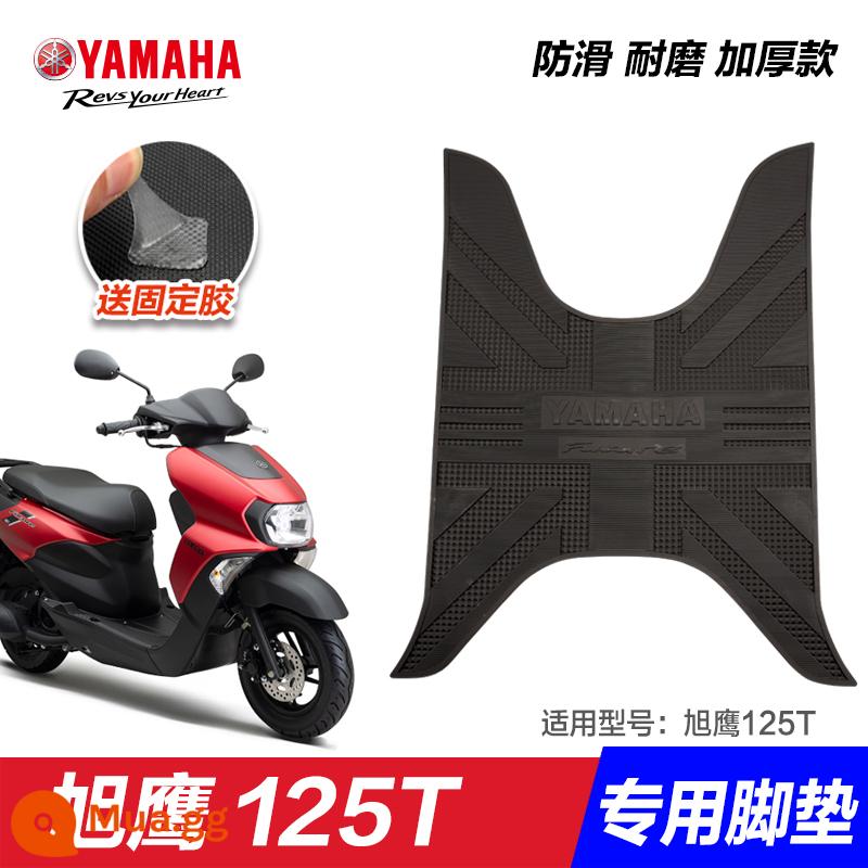 Yamaha Saiying GT Fuxi Patrol Eagle Asahi Eagle Fuying Qiaoge i125 miếng đệm chân sửa đổi phụ kiện miếng đệm chân xe tay ga - Xuying 125 - Union Jack toàn màu đen