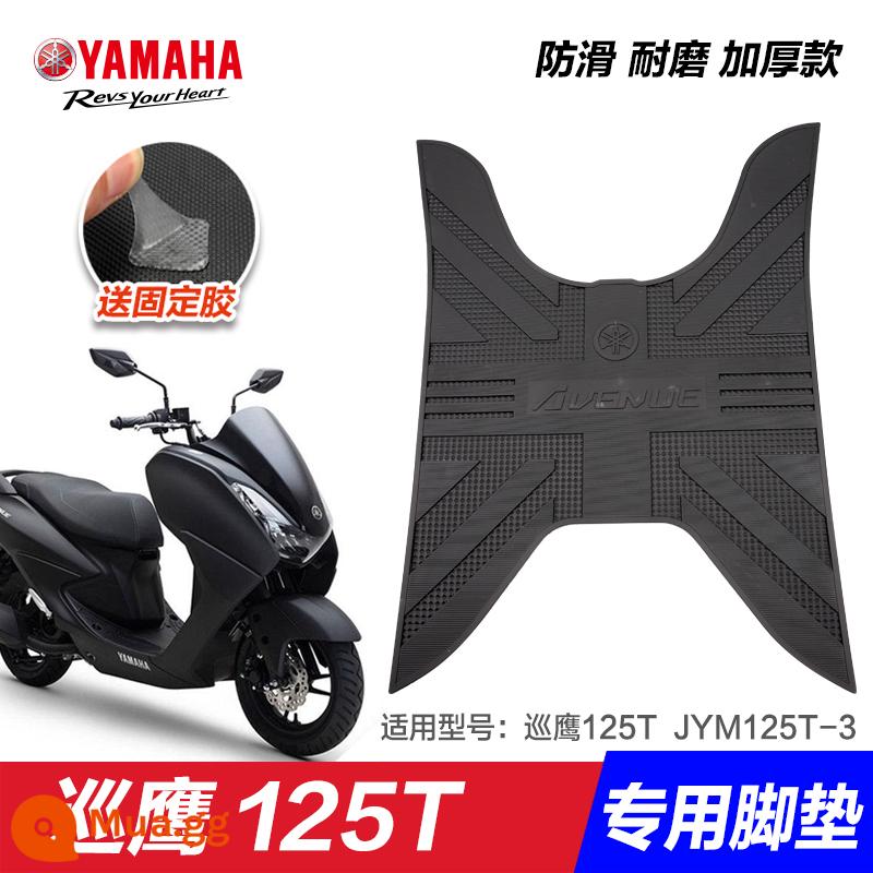 Yamaha Saiying GT Fuxi Patrol Eagle Asahi Eagle Fuying Qiaoge i125 miếng đệm chân sửa đổi phụ kiện miếng đệm chân xe tay ga - Patrol Eagle 125 - Union Jack toàn màu đen