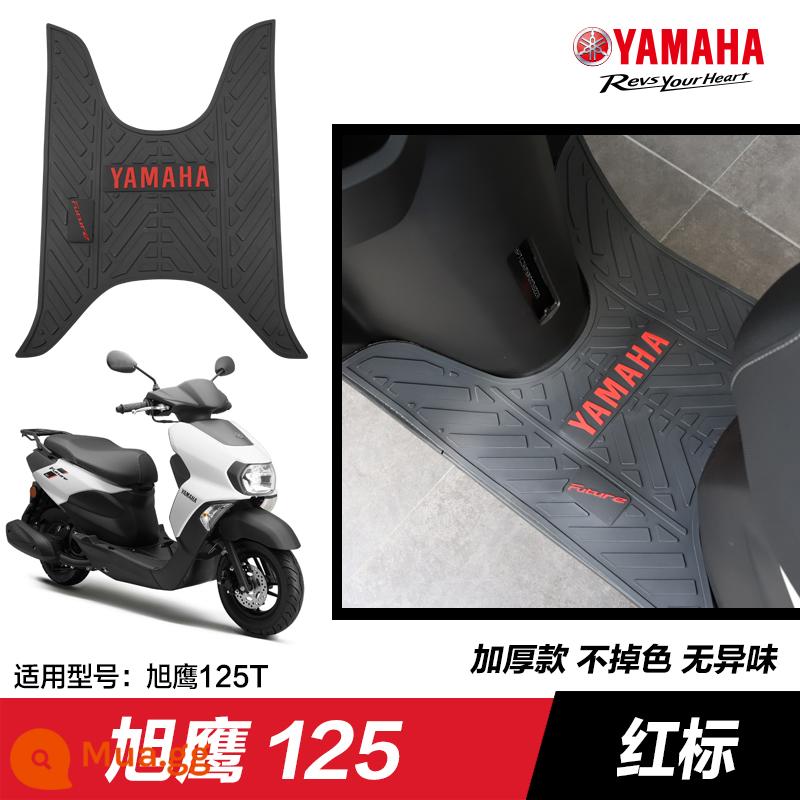 Yamaha Saiying GT Fuxi Patrol Eagle Asahi Eagle Fuying Qiaoge i125 miếng đệm chân sửa đổi phụ kiện miếng đệm chân xe tay ga - Xuying 125—nhãn đỏ