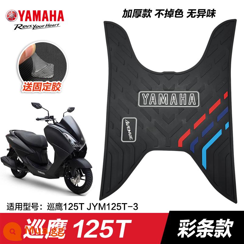 Yamaha Saiying GT Fuxi Patrol Eagle Asahi Eagle Fuying Qiaoge i125 miếng đệm chân sửa đổi phụ kiện miếng đệm chân xe tay ga - Patrol Eagle 125—sọc chéo