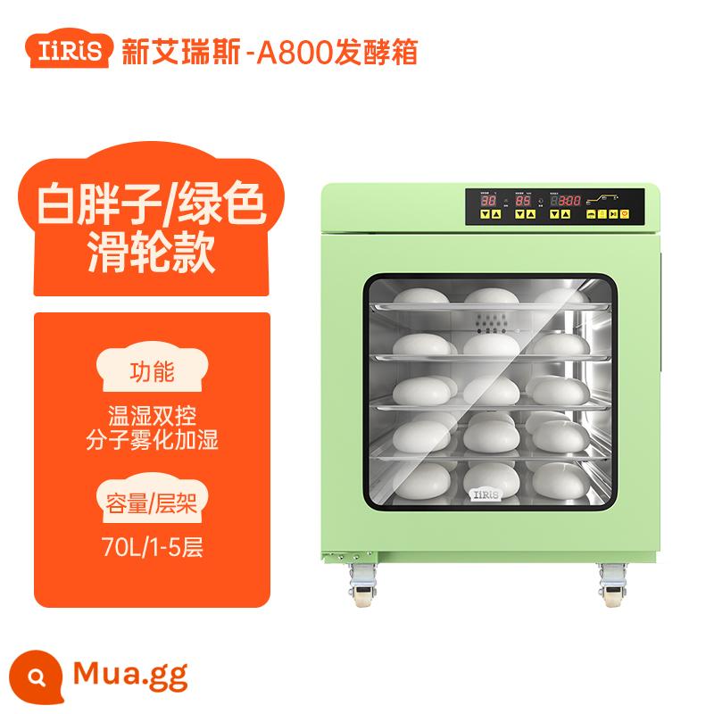 Mới Iris A800 Lên Men Bánh Mì Hộp Thương Mại Đánh Thức Máy Tư Nhân Nướng Bột Đánh Thức Hộp Sữa Chua Lên Men Máy - Mẫu giày trượt patin xanh A800