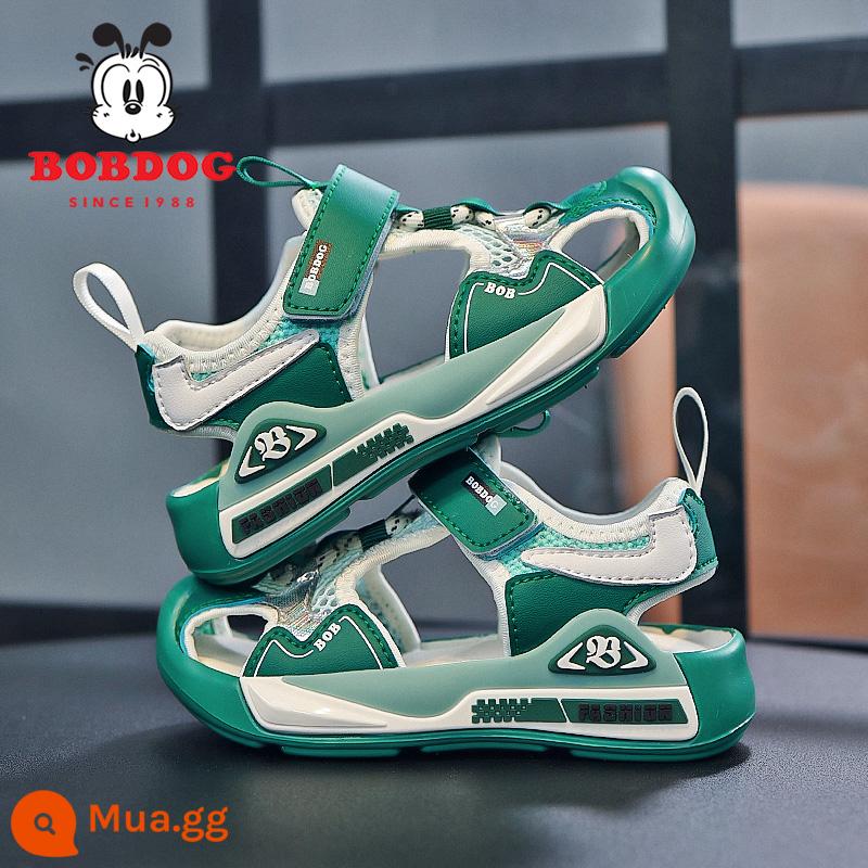 Giày sandal bé trai Bobbean mùa hè 2023 mới Bao Đầu chống va chạm đế mềm chống trượt giày thể thao trẻ em đi biển - Xanh đậm[5010]