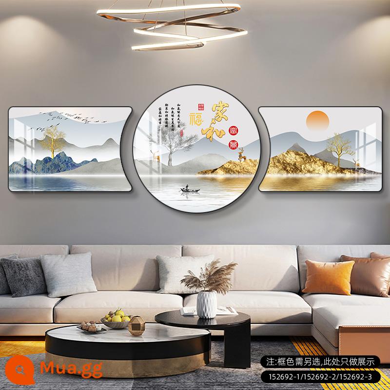 Sofa Nền Tranh Treo Tường Có Nghĩa Là Tốt Hiện Đại Đơn Giản Nhẹ Sang Trọng Triptych Mới Cao Cấp Khí Quyển Phòng Khách Tranh Trang Trí - May mắn và may mắn