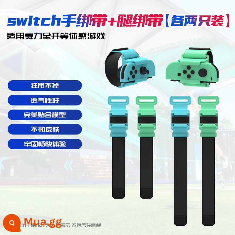 Nintendo switch Mario vợt tennis ns oled thể thao somatosensory tay cầm chơi game tay cầm phụ kiện joycon tay cầm trái và phải tay cầm ACE vợt tennis Mario thể thao cầu lông - Just Dance [Vòng tay + Dây đeo chân]