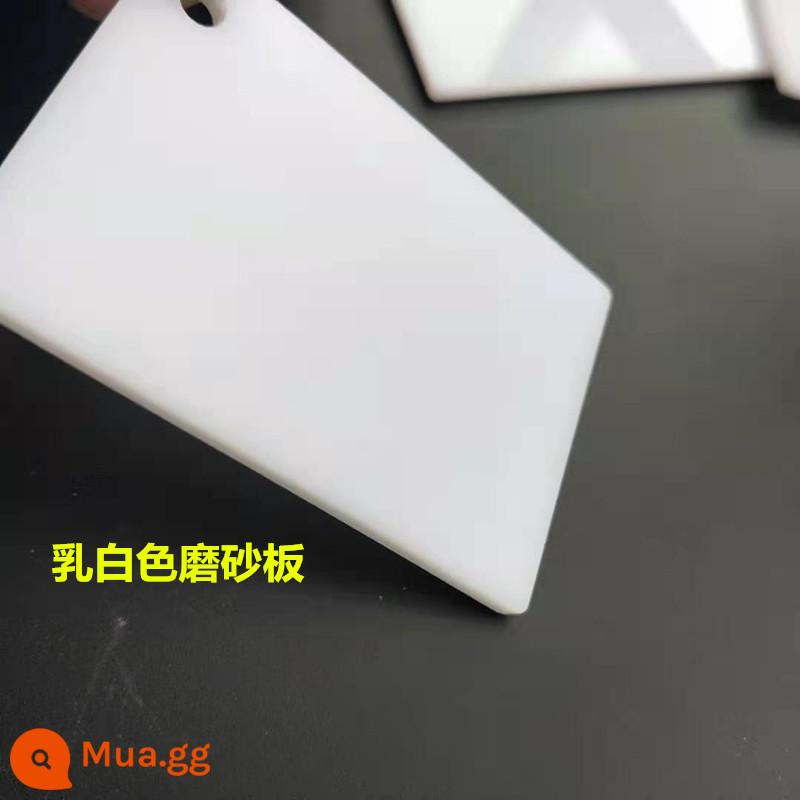 Bảng acrylic đen gương mờ mờ bảng mờ màu trà đen bảng plexiglass màu đen bảng chụp ảnh tùy chỉnh - Màu trắng sữa mờ 2-8MM