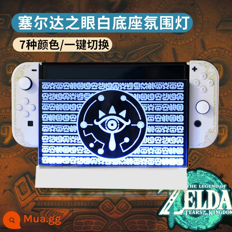 Kingdom Tears Công tắc chủ đề Zelda Túi lưu trữ Nintendo vỏ bảo vệ Switch oled Gói máy chủ Kingdom Tears 24 miếng Hộp băng 60 miếng Phụ kiện trò chơi NS gói nhỏ - Đèn bầu không khí ghế trắng Eye of Zelda [Universal]