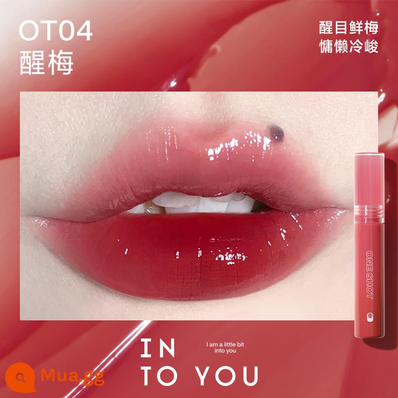 [Phòng phát sóng trực tiếp toàn nữ] INTO YOU mở nắp son bóng nữ son bóng son bóng son môi cửa hàng chính thức hàng đầu - OT04 Xingmei