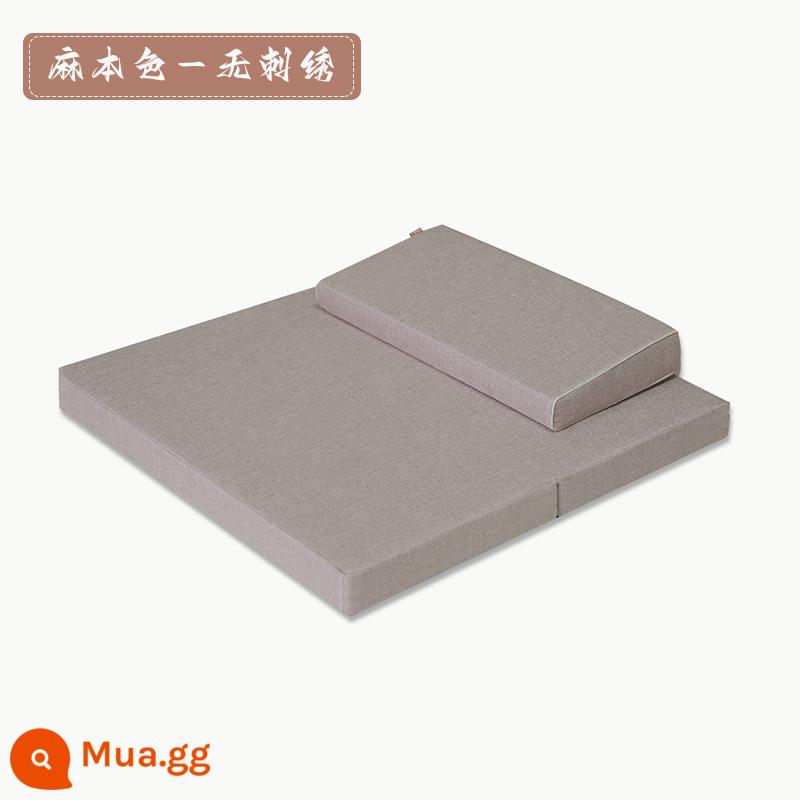 Đệm đệm đệm Zen gấp dừa gấp Thiền. Gia đình Jing tôn thờ miếng đệm trên miếng đệm - Màu lanh - lanh - không thêu