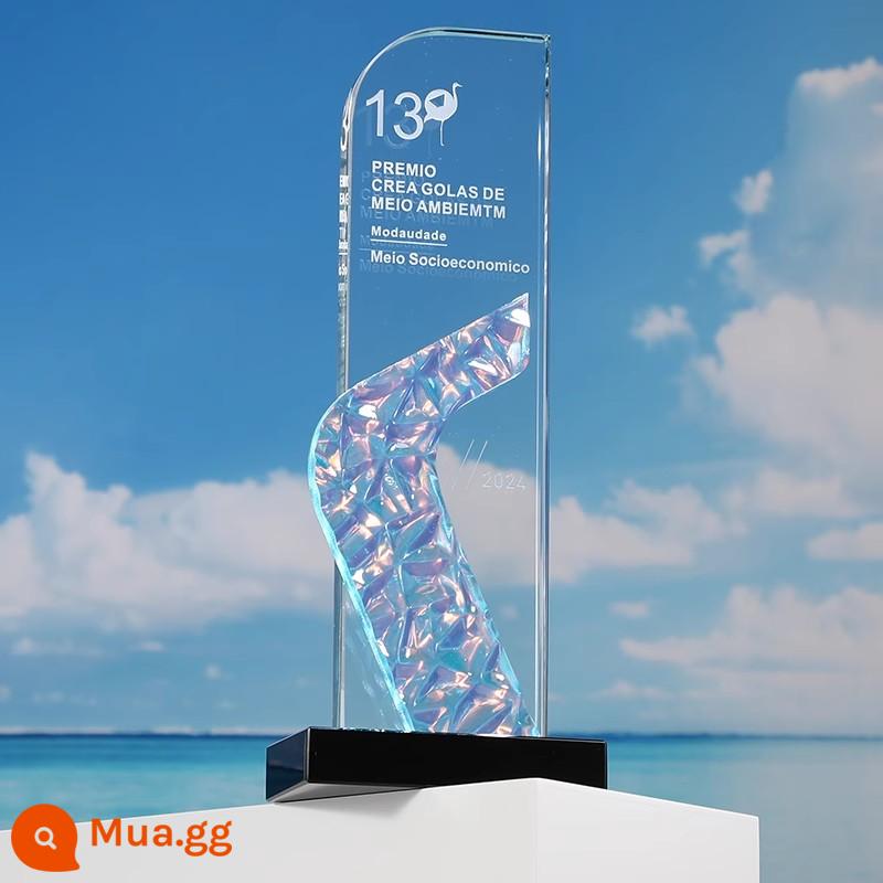 Crystal Trophy Gold, Bạc và Đồng giải thưởng Tùy chỉnh Khắc Sáng tạo Creative Cạnh tranh nhân viên xuất sắc - 260MM