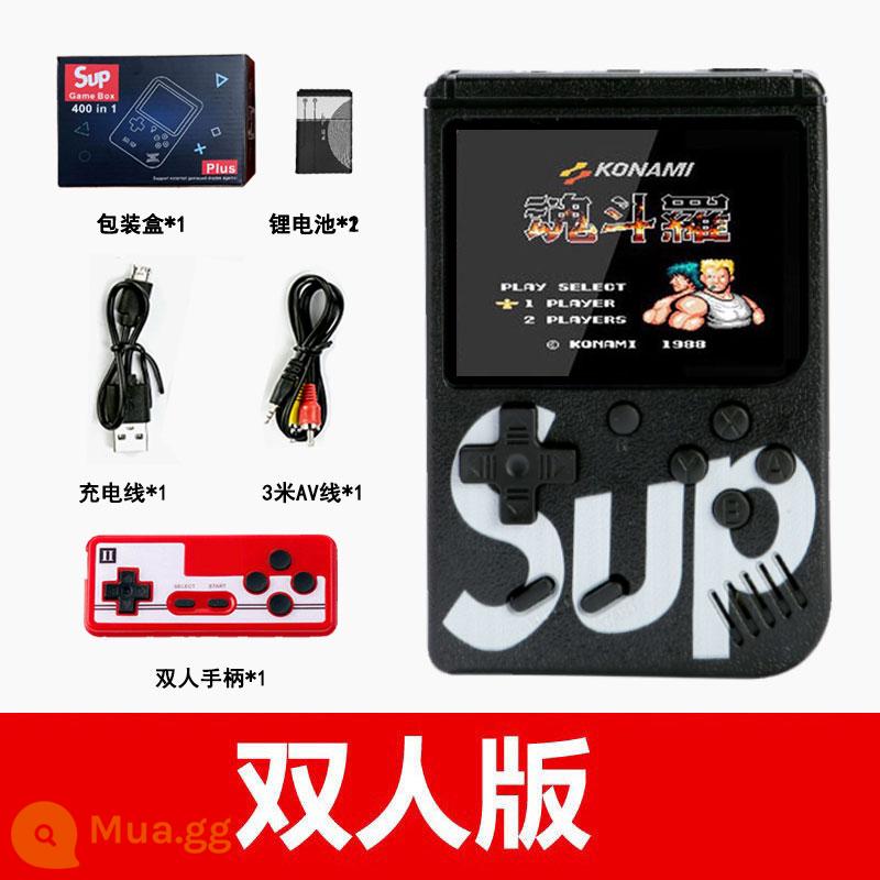 Mới Sup Palm bao gồm máy chơi trò chơi cổ đại thời thơ ấu - sup[400 Games] Double Black [Bảo hành 2 năm] 2 pin + 3 mét cáp