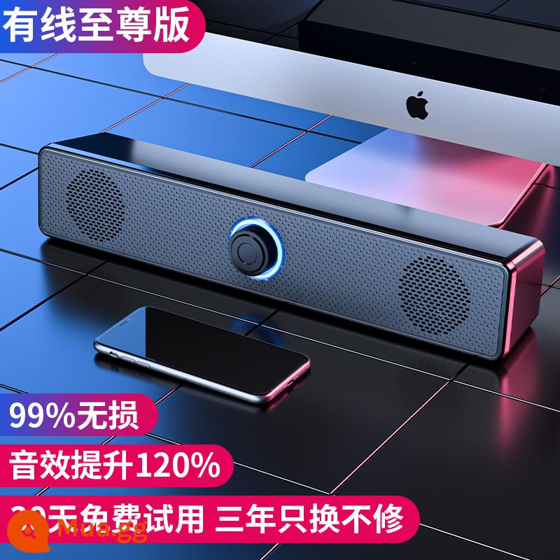 Âm thanh máy tính máy tính để bàn máy tính để bàn gia đình máy tính xách tay thích hợp cho kê bluetooth có dây loa nhỏ quá cân súng bass cao và thấp - [Phiên bản tối cao có dây chính thức] Chống từ và chống nhiễu + hiệu ứng âm thanh được cải thiện 120% + siêu liên kết vòm có dây + hiệu ứng âm thanh nhập EQ