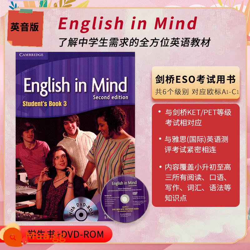 Giáo trình giảng dạy tiếng Anh gốc bản gốc Cambridge University Press nhập khẩu English English in mind star - Sách học sinh cấp 3