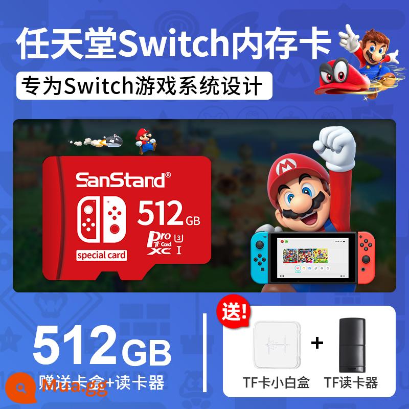 [Chất lượng hàng đầu] Thẻ nhớ sd của Nintendo Switch 128gNS thẻ nhớ chuyên dụng tốc độ cao switchsd card tf card u3 game memory card lite mở rộng dung lượng cầm tay thẻ nhỏ - chuyển đổi bộ nhớ thẻ tốc độ cao ⑤①②G [gửi hộp thẻ nhỏ + đầu đọc thẻ]